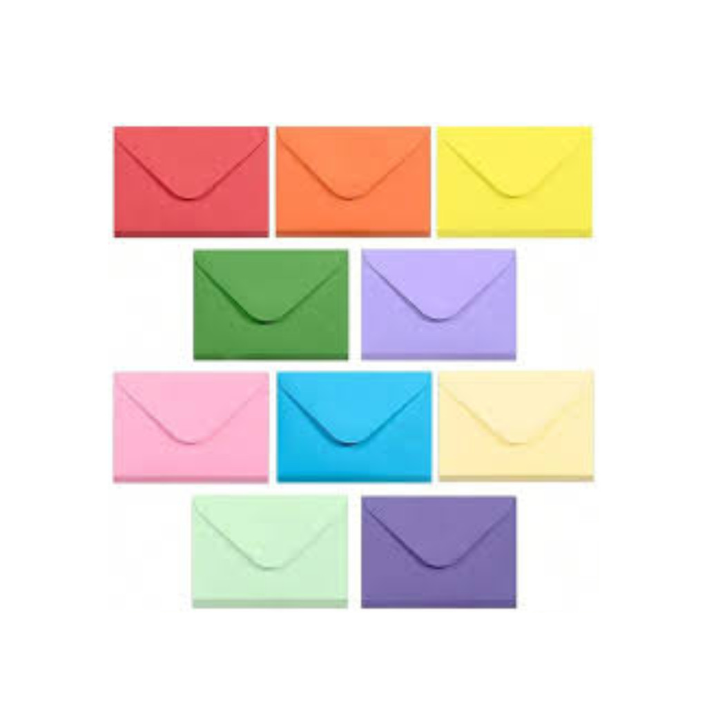 Envelope de Visita 18.4x13.34cm 12 Unidade varias cores