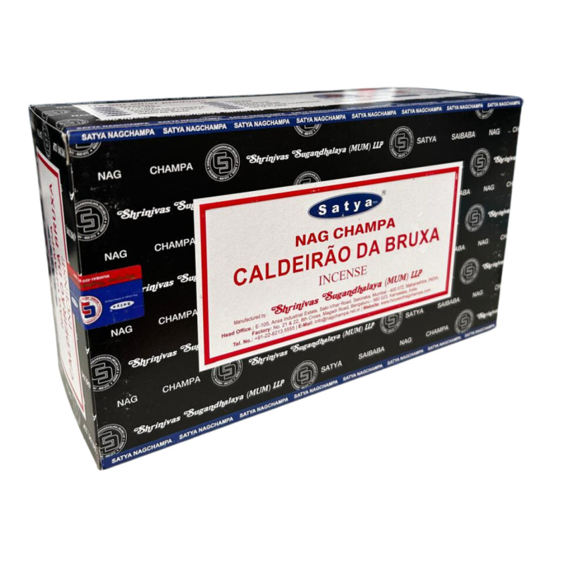 Incenso Wicca Caldeirão da Bruxa Massala Satya 12Cxs 12Var