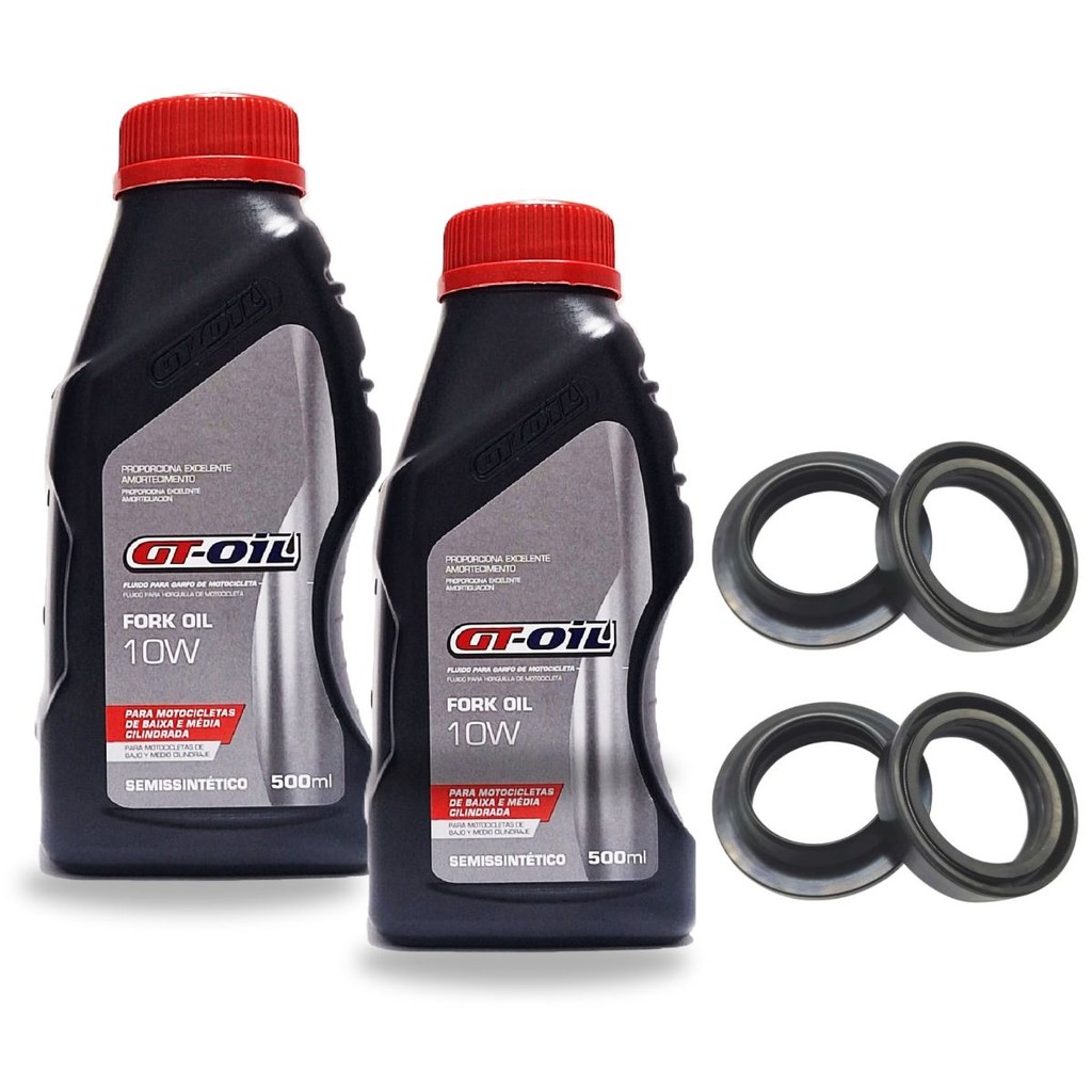 Kit Óleo de Bengala Cbr 1000rr Fireblade / Cb 1000r 1 Litro Gt Oil + Retentores e Guarda Pó em Oferta na Shopee