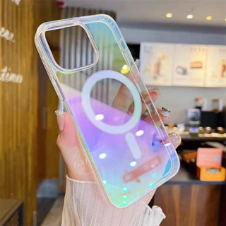 Capa De Telefone Transparente Gradiente De Cor iPhone 17 16 15 14 13 12 11 Pro Max Traseira anti-Amarela Suporta Magsafe em Oferta na Shopee