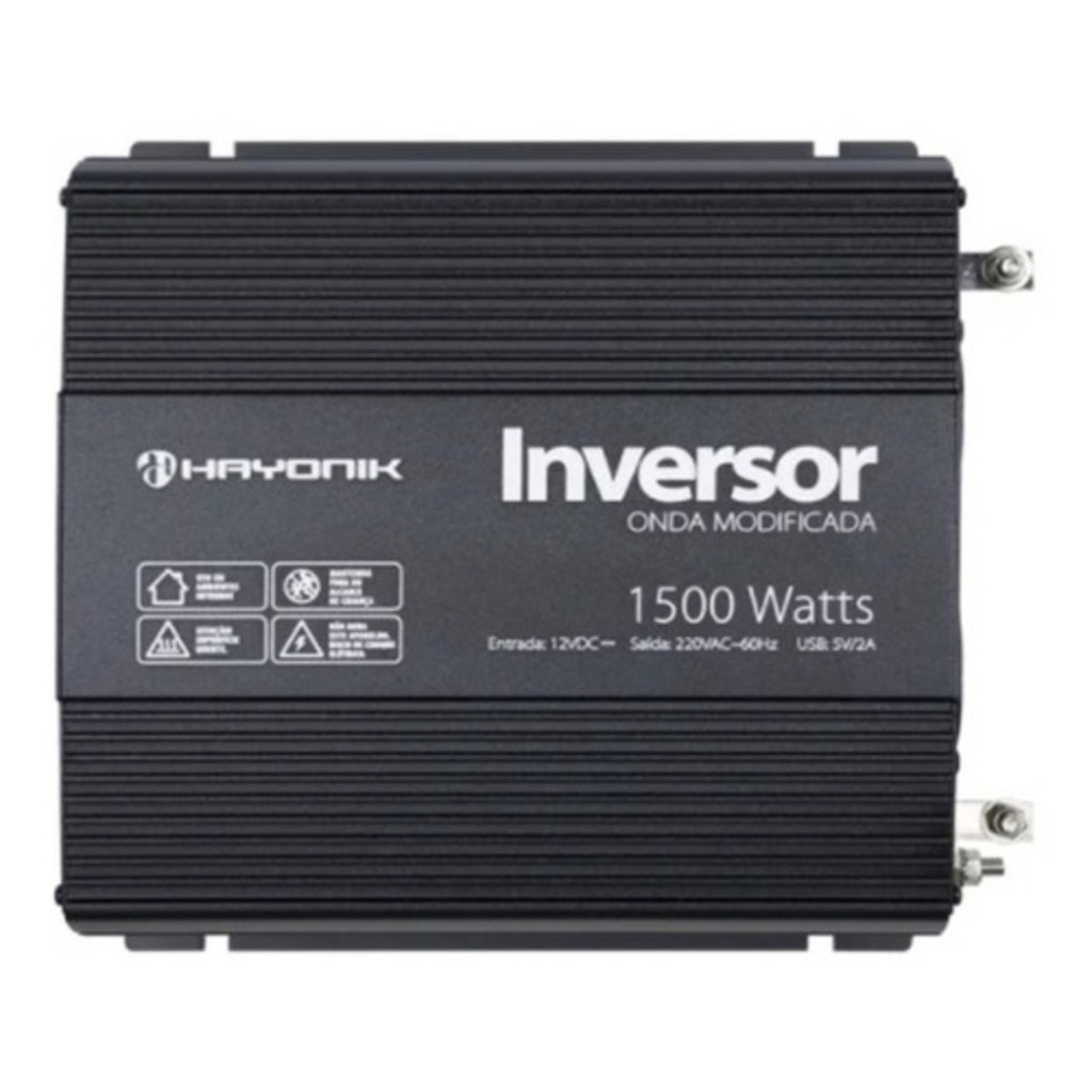 Inversor de Energia Para Geladeira Pequena 12v/220v 1500w Hayonik