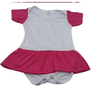 Body Raglan com Babado  ou sem Pink ou vermelho sublimavel infantil bebe