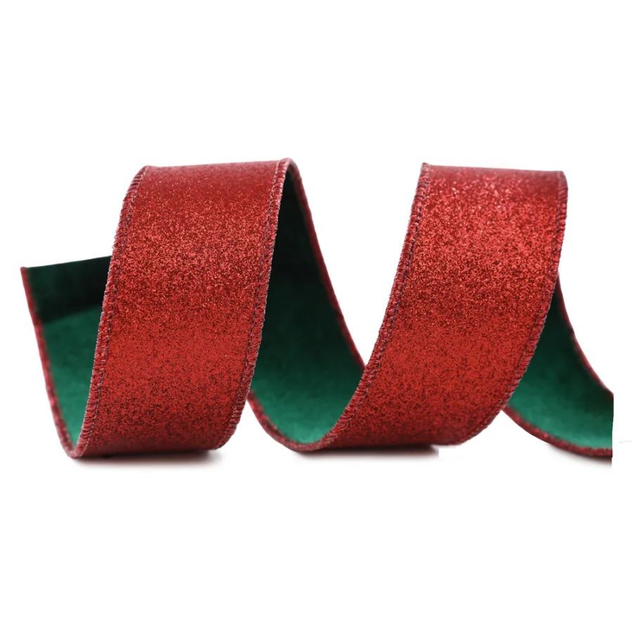 Fita Decorativa Aramada - Vermelho Trabalhado - 3,8x914cm   - 1 unidade - Cromus - Rizzo - Home & Living