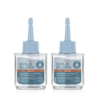 Amend Gold Black Nutritive Reparador de Pontas Brilho 30ml Kit com 2