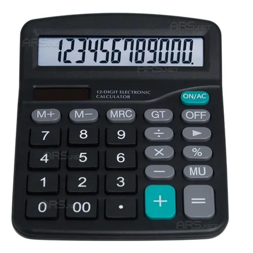 Calculadora De Mesa Comercial Escritório Display 12 Digitos - Stationery