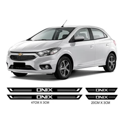 Kit 4 Soleiras Adesiva Gm Onix 2013 2014 2015 2016 2017 2018