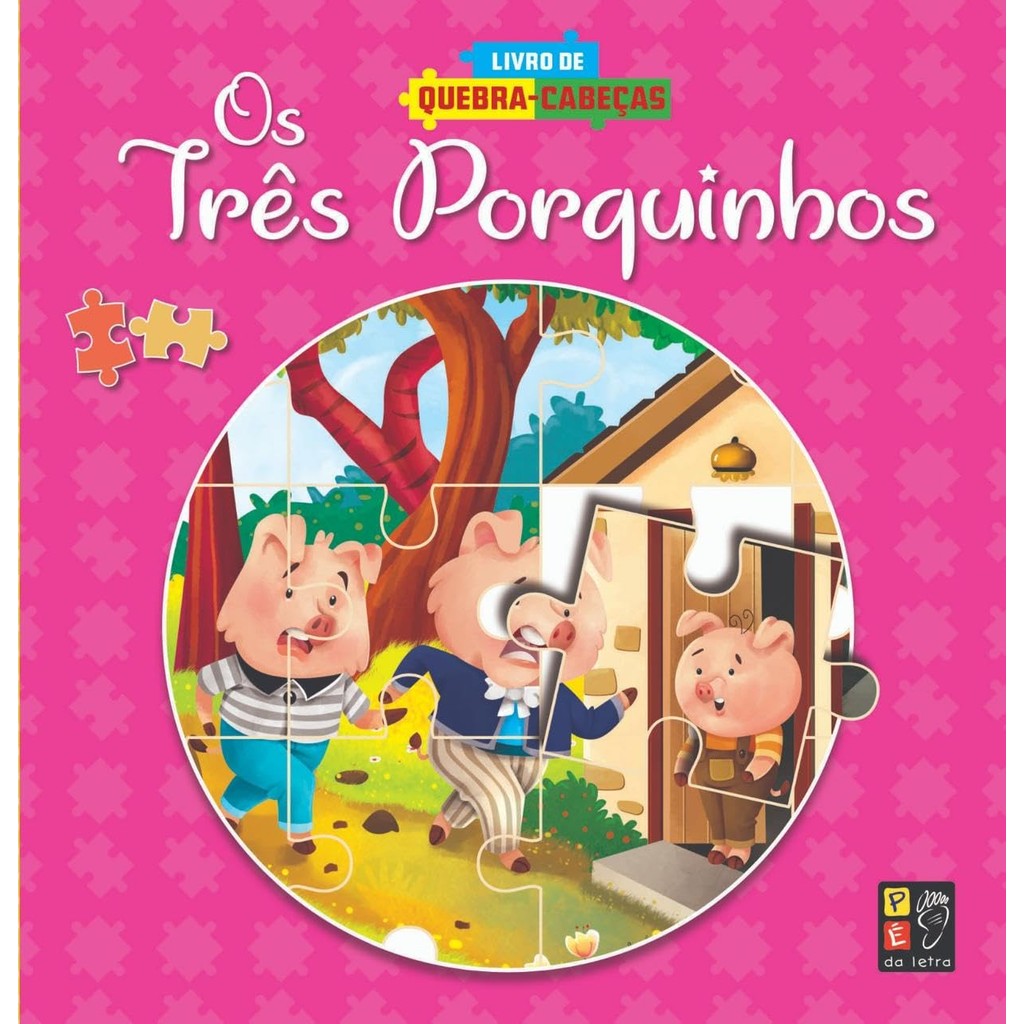 Livro de Quebra-cabeças - Os Três Porquinhos