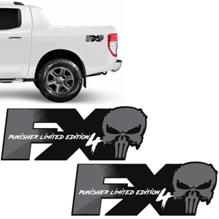 Par Adesivos Fx4 Punisher Limited Edition Emblema Lateral em Oferta na Shopee