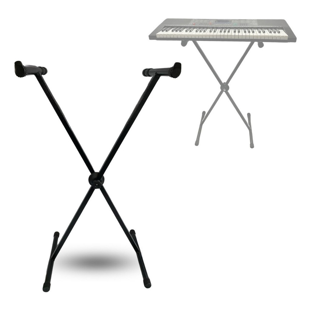 Pedestal ,mesa De Teclado Instrumento X Teclado SUPORTA ATÉ 25KG SUPORTE REFORÇADO COM 2 PONTEIRARS .