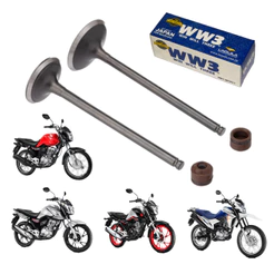 Kit Válvula Retentor Honda Titan Fan Start Bros 160 2016/2023 Original Cabeçote