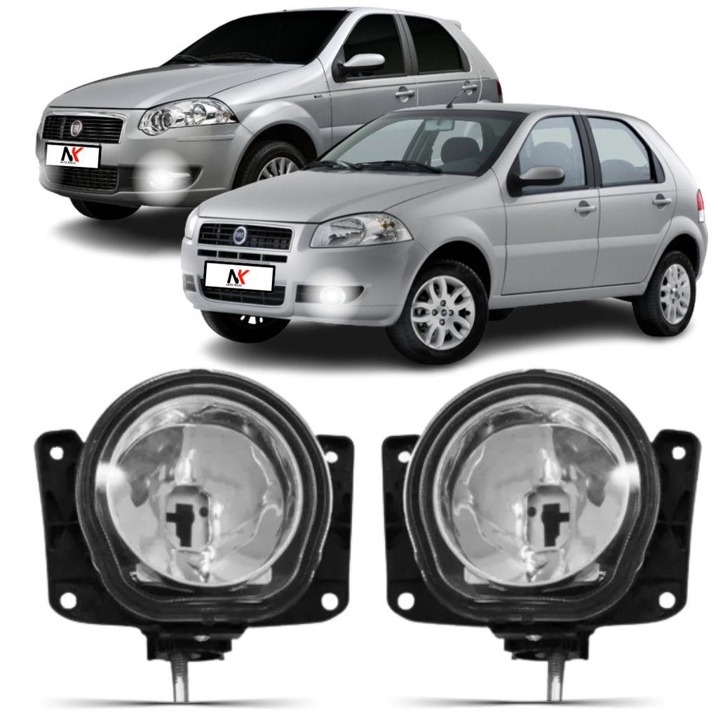 Par Farol Milha Fiat Palio G4 2008 2009 2010 2011 2012 em Oferta na Shopee