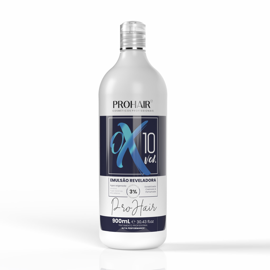 Água Oxigenada 900ml OX Cremosa Volume 10 - Prohair