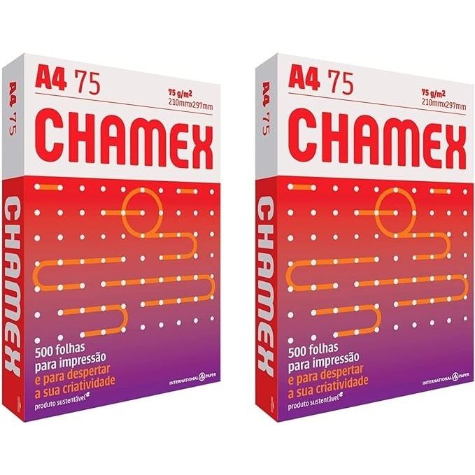 Papel Chamex A4 75g Pacote 500 Folhas: Onde Comprar | BuscaProdutos