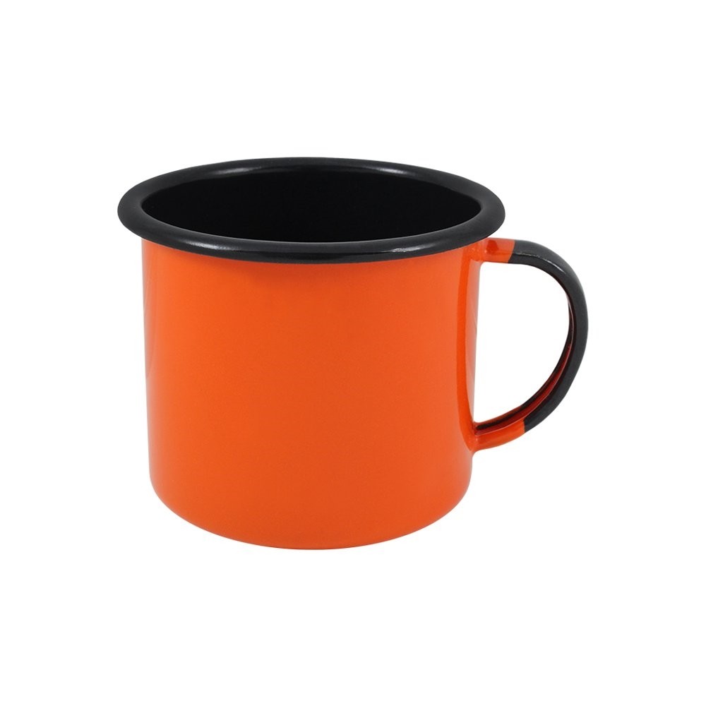 Caneca Esmaltada Laranja Agata 160ML - Dispropil