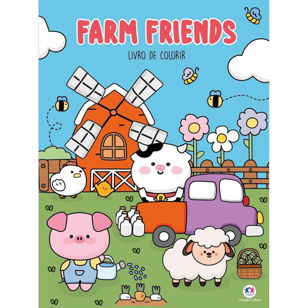 Farm Friends | Livro De Colorir - Books & Magazines