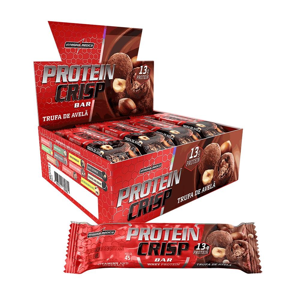 Barra de Proteína Integralmedica Protein Crisp 540g 12 unidades - Health