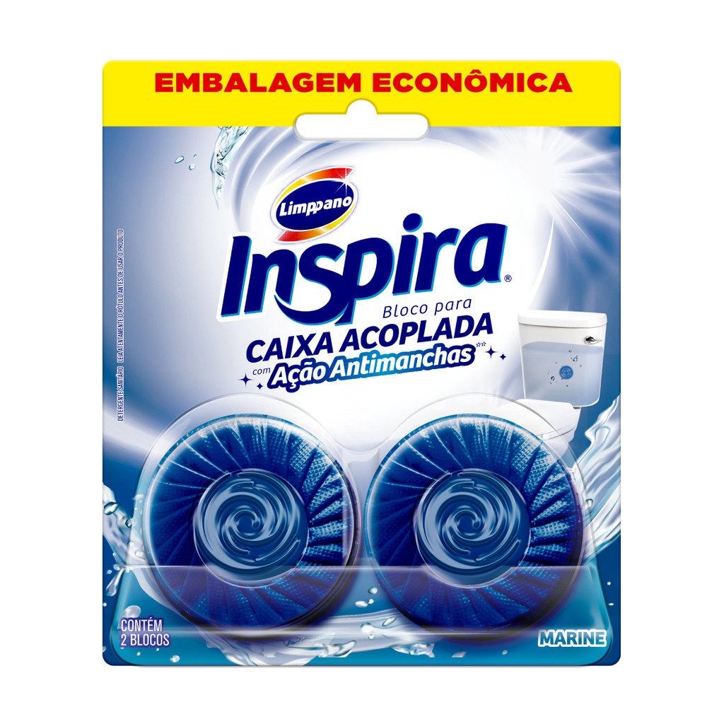 Bloco para Caixa Acoplada Marine com 2 unidades em Oferta na Shopee