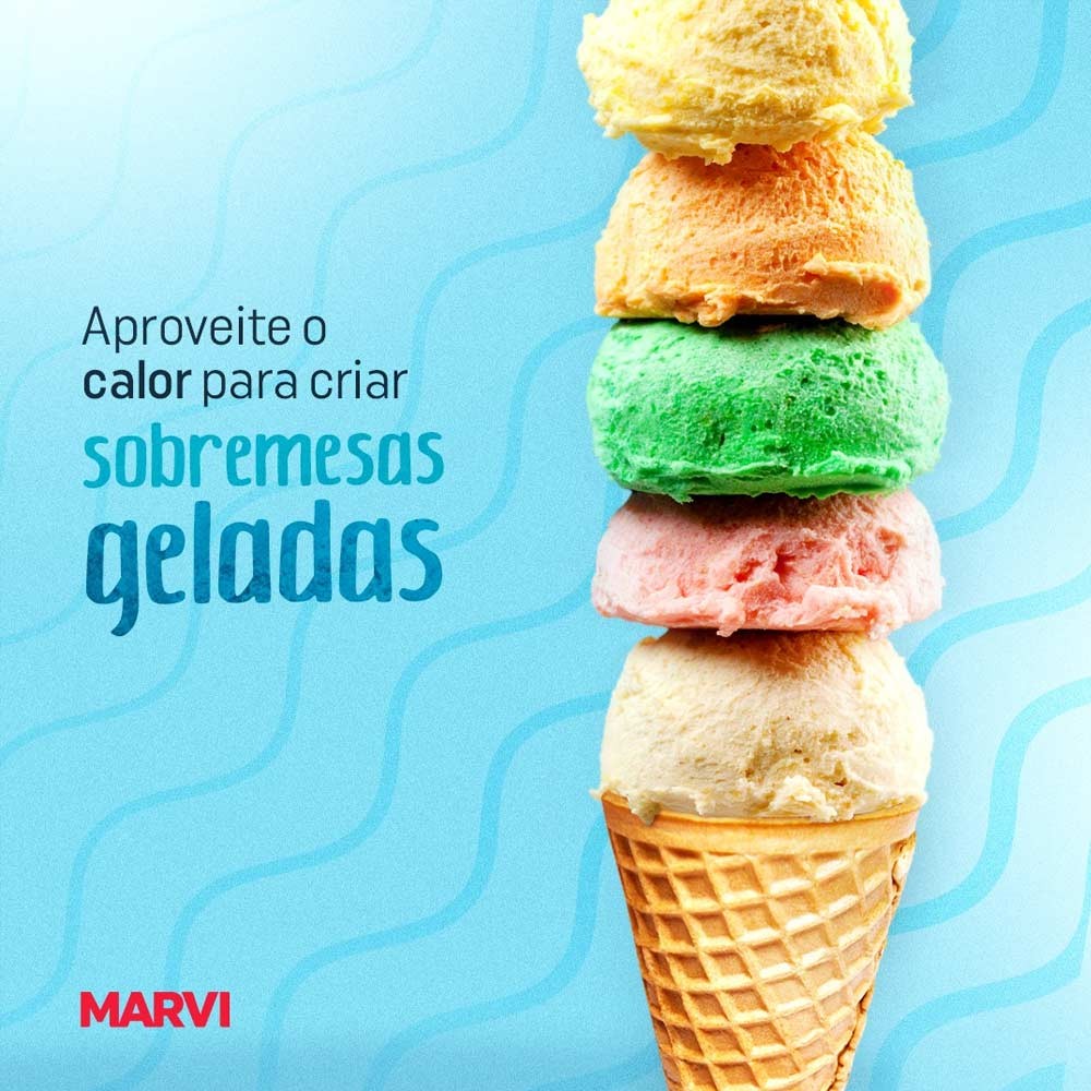 Sabor em Pó para Sorvete Escolha o Sabor 80g a 100g - Marvi · foto 2