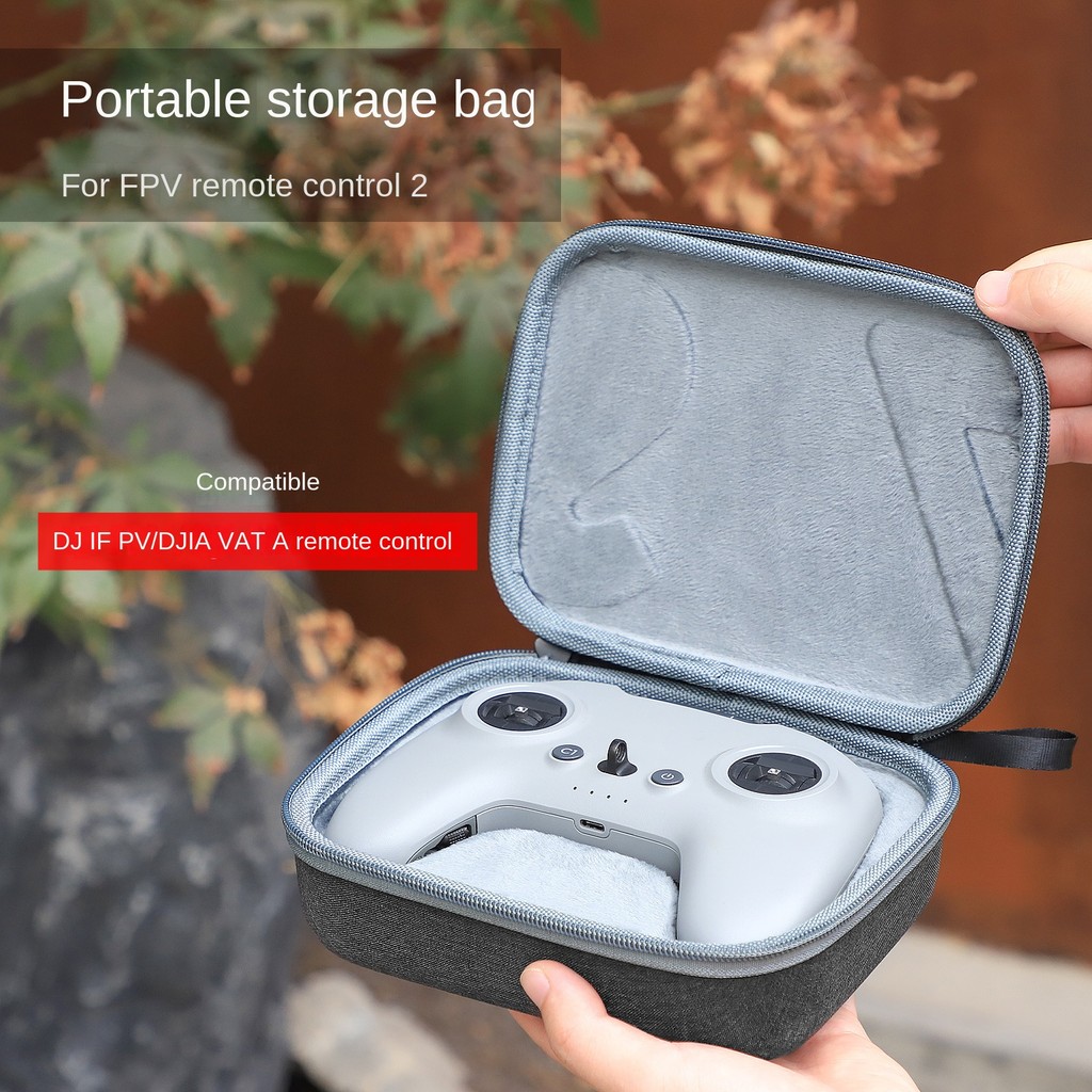 Sunnylife Adequado para DJI AVATA 2/FPV Bolsa de armazenamento de controle remoto Caixa protetora de embreagem portátil