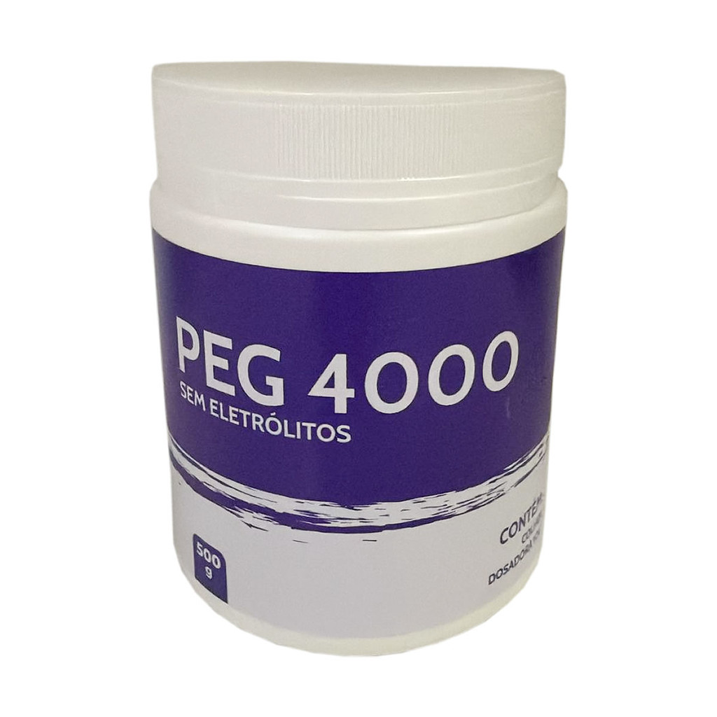 PEG 4000 Sem Eletrolitos (Polietilenoglicol) 500g em Oferta na Shopee