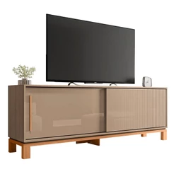 Rack Bancada Para TV 65 Pol 180cm Lucca Areia/Freijó C01 - Mpozenato