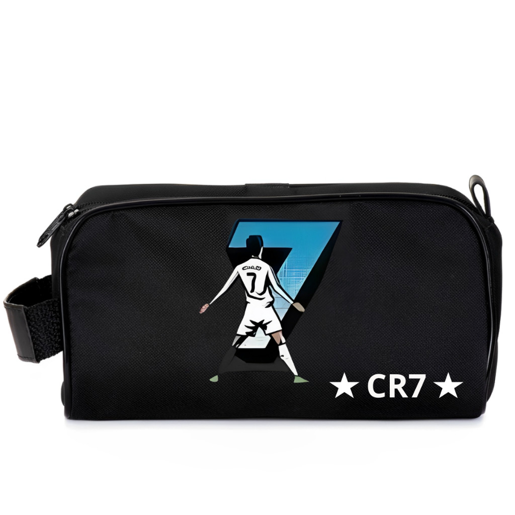 Necessaire Masculina Cr7 Cristiano Ronaldo Bolsinha Cr7 Neymar Times Futebol Infantil Estojo Grande Futebol