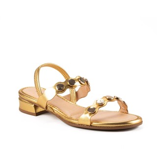 Sandália Mississipi de Salto Bloco Metalizada MC622 em Oferta na Shopee