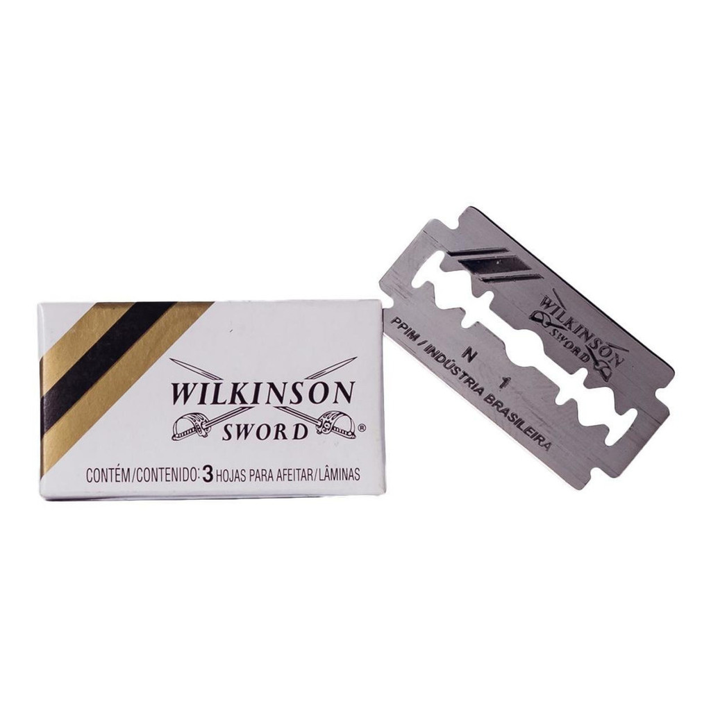 kit com 3 Lâmina De Barbear Wilkinson com 3 cada