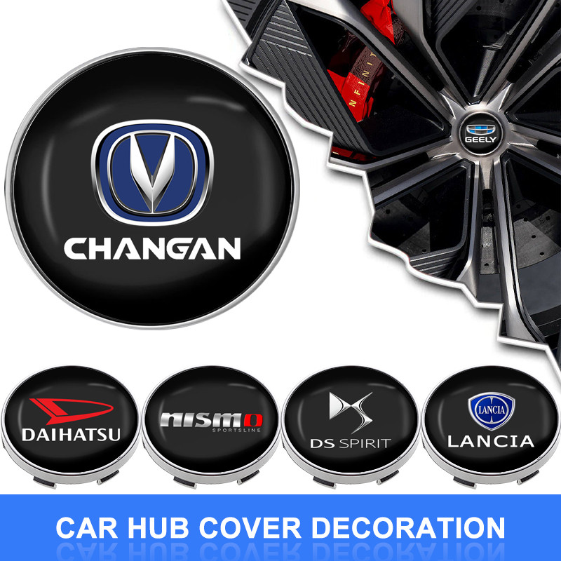 4 Pçs 56mm/60mm Capa De Aro Do Carro Decalque Pneu Roda Centro Hub Tampa Adesivo Emblema Para Kia Rio Ceed Sportage Cera