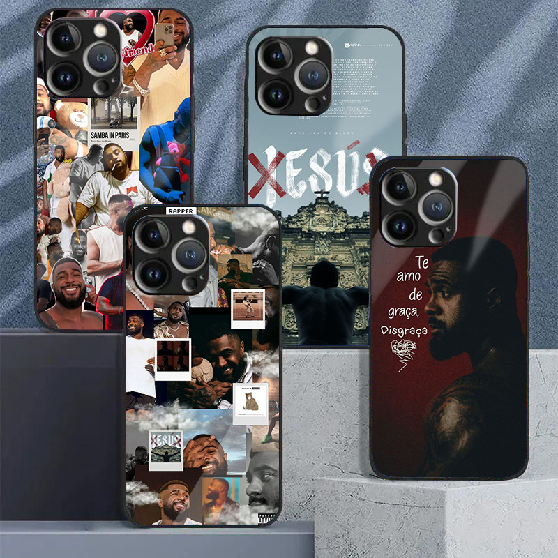 Baco Exu Do Blues 02 Capa De Telefone De Vidro Temperado Para IPhone 16 15 14 13 12 11 Pro XS Max Plus Mini X XR 8 7 6s