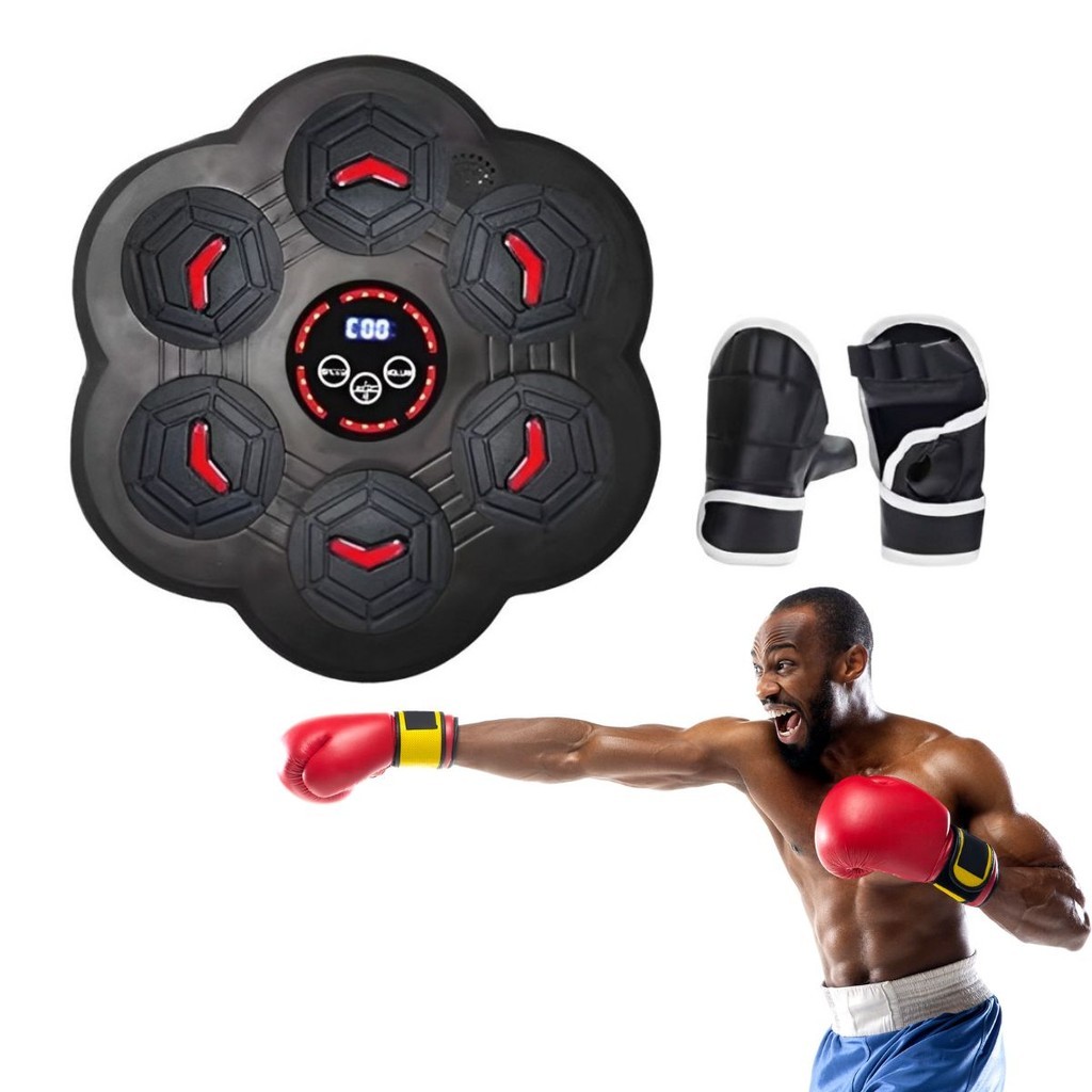 Máquina de Boxe Ritmo Musical Treino de Boxe Máquina com Bluetooth Recarregável Treino de Soco Agilidade Inteligente em Oferta na Shopee