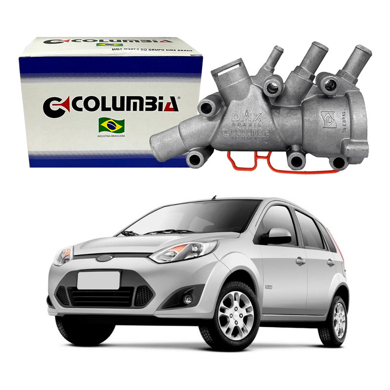 Carcaça Termostatica Fiesta 1.0 1.6 2011 A 2014 em Oferta na Shopee