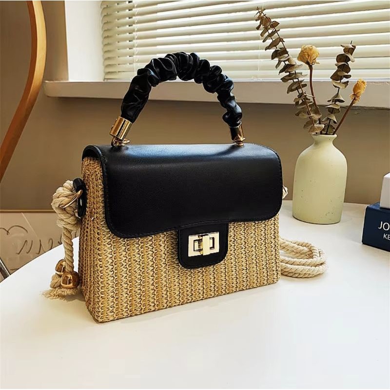 Bolsa de Palha Estilo Praia Moda Verao Feminina