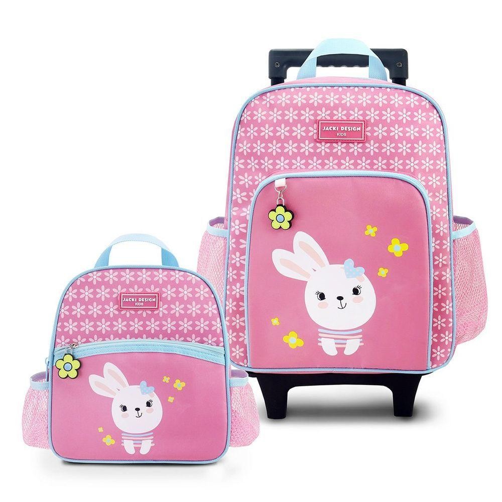Conjunto De Mochila Com Rodinhas E Lancheira Térmica Infantil 4750ml Rosa - Women Bags