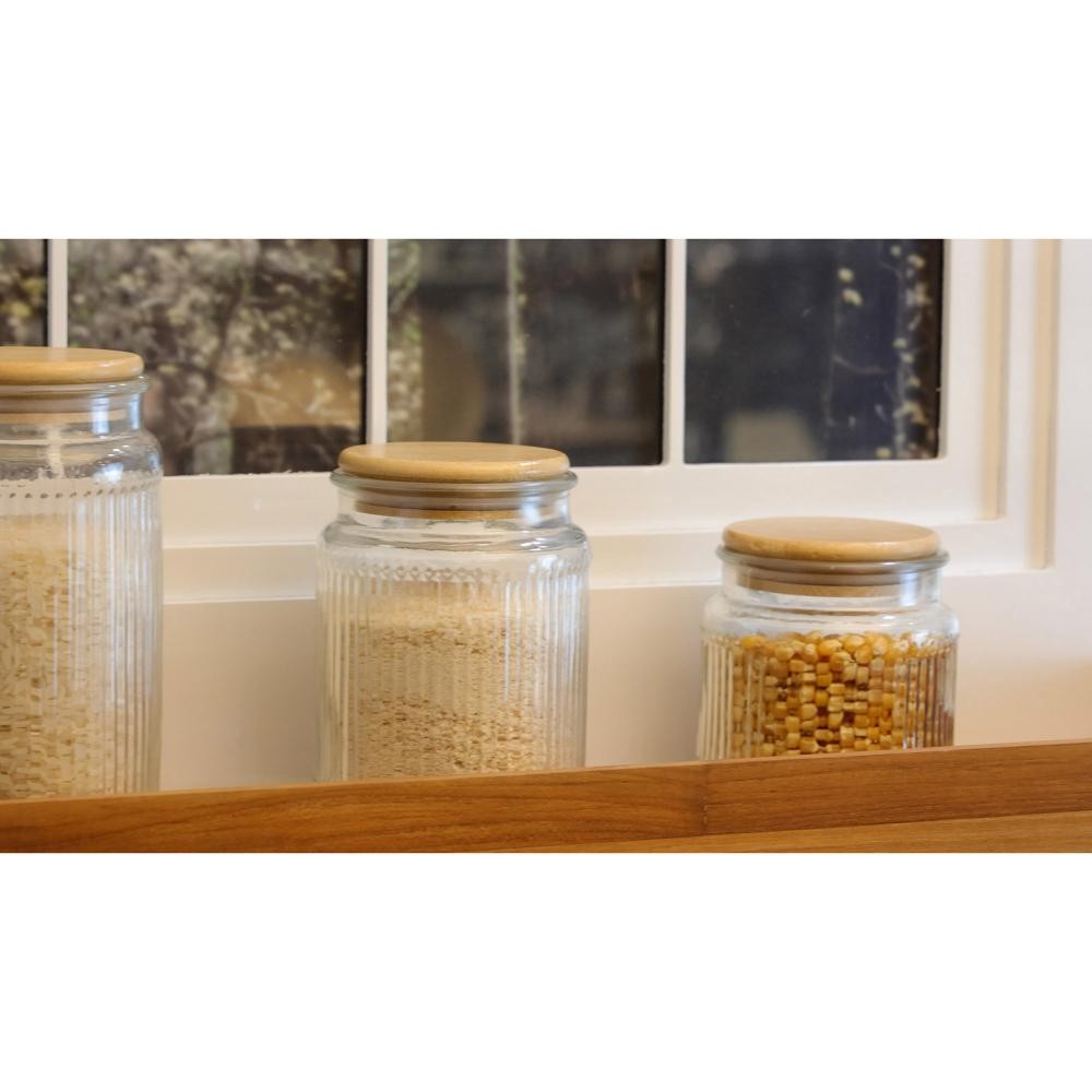 Porta Mantimento Wolff Lines de Vidro com Tampa 530ml em Oferta na Shopee