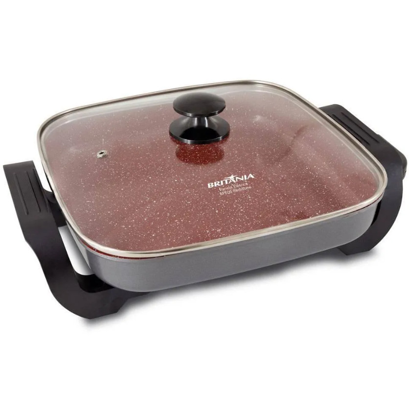 Panela Quadratt Britania Antiaderente 3.5l Luxx Red 1200w 220v