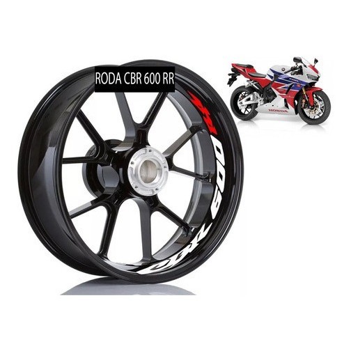 Adesivo Refletivo Interno Roda Moto Honda Cbr600 Cbr 600 Rr