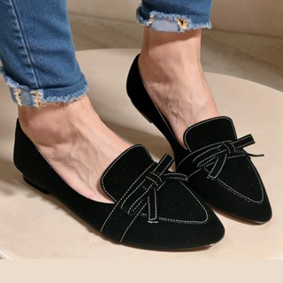 Sapatilha Feminina Rasteirinha Sandália Mocassim Feminino Casual Preto Sapato Social Bico Fino em Oferta na Shopee