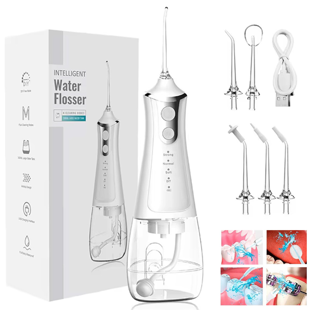 Irrigador Oral Dental Portátil S/ Fio Clean Bucal Limpeza Profunda Jato Higiene Recarregável - Home Appliances