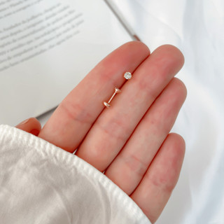 Brinco Ponto De Luz Cristal Baby Gioh Joias Banhado Ouro 18K em Oferta na Shopee