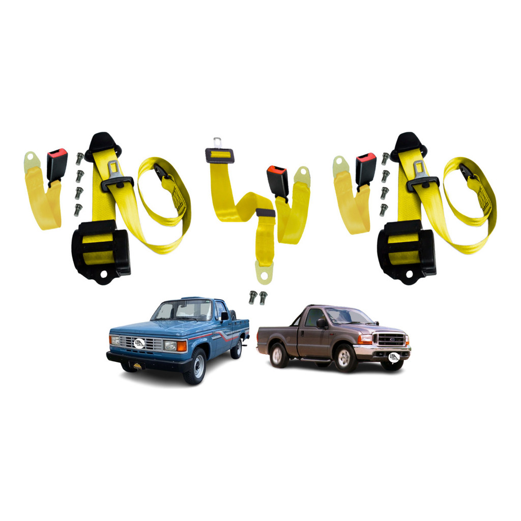 Kit Cinto De Segurança 3 Pontos Com Abdominal Ford F350