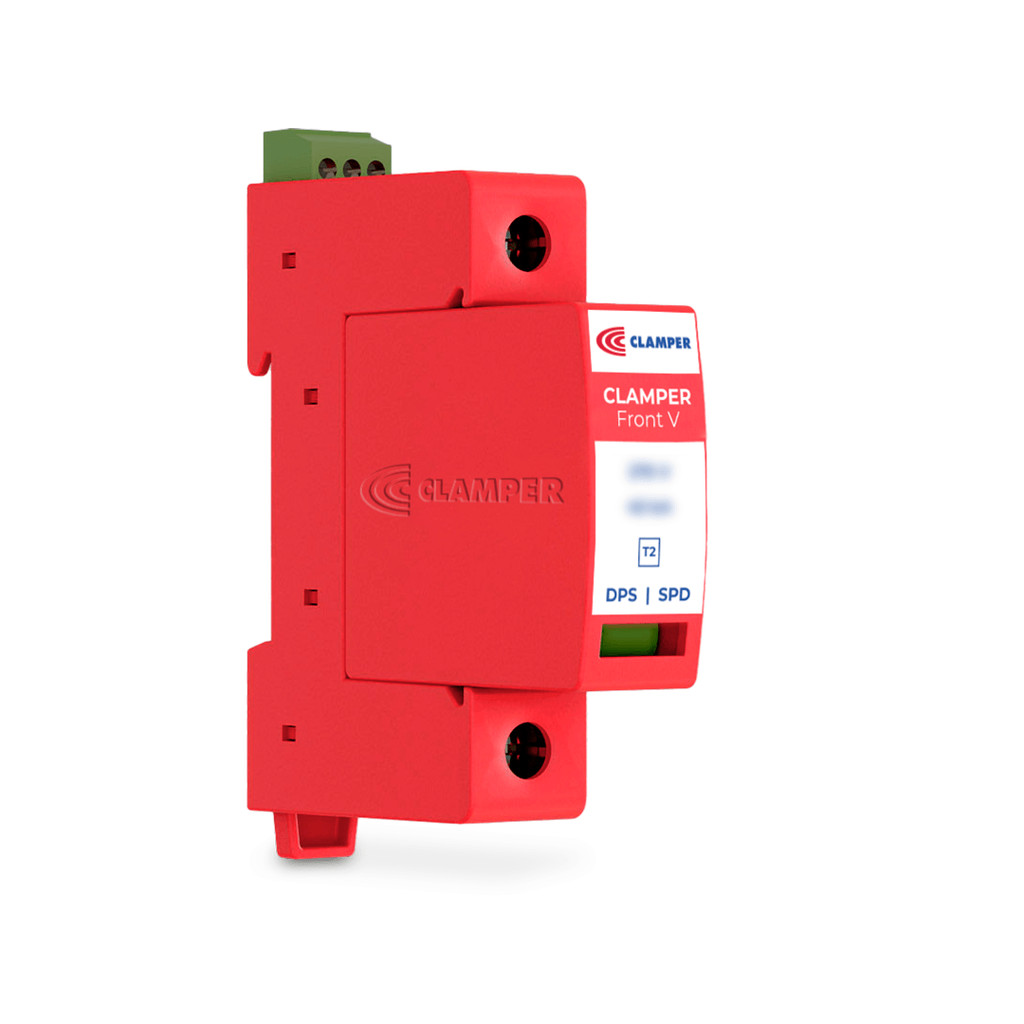 Protetor contra surtos (DPS) para quadros elétricos - CLAMPER Front V 45kA SR (sinalização remota)