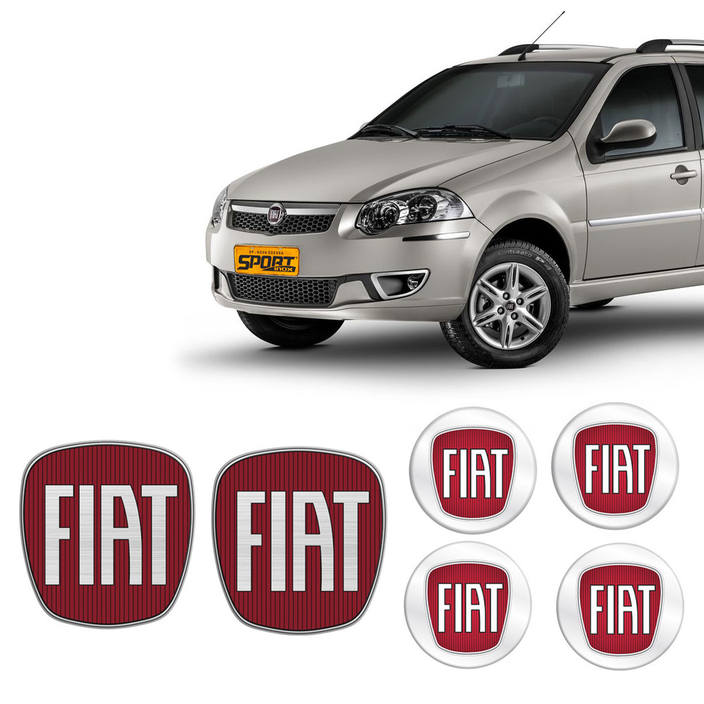 Adesivos Para Fiat Palio Weekend 2009/2016 Vermelho Generico