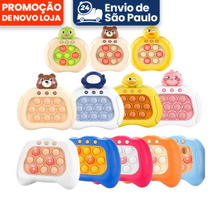 Pop It Eletrônico Game Sensorial Fidget Toys Push Bubbles Console Infantil Interativo Jogo popit