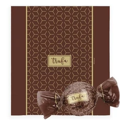 Embalagem Para Trufas e Bombons Star Marrom 14,5x15,5CM 100 Unidades CROMUS
