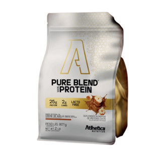 Pure Blend 100% Protein Zero Lactose Refil 907g Atlhetica Nutrition Creme De Avelã em Oferta na Shopee
