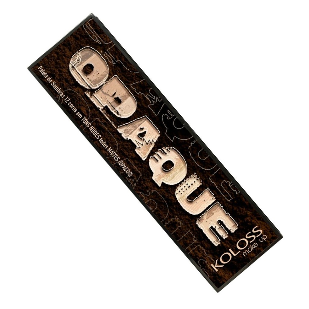 Paleta De Sombras Opaque 12 Cores Em Tons Nudes Matte Koloss Makeup