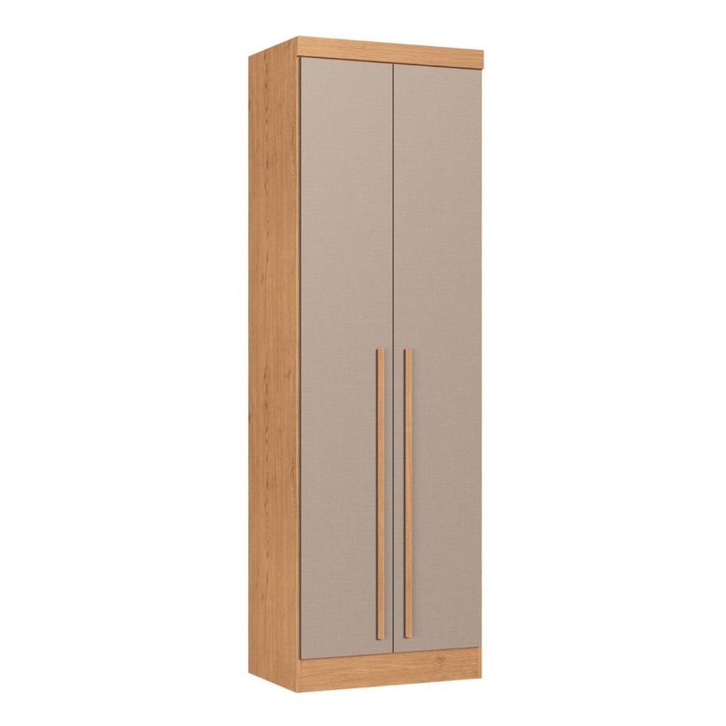 Guarda-roupa Modulado 2 Portas com Prateleiras e Cabideiro Infinity Cedro/ Duna Line em Oferta na Shopee