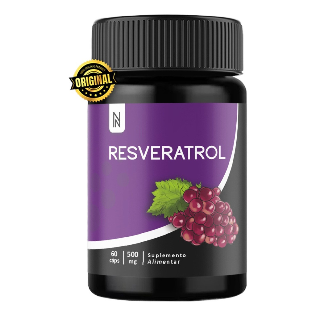 Resveratrol / Antioxidante/ Anti Rugas 60 Caps Naturally