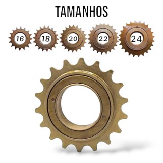 Catraca Roda Livre Bike Esferada Dourada Bike Mtb 16/18/20/22/24 Dentes em Oferta na Shopee